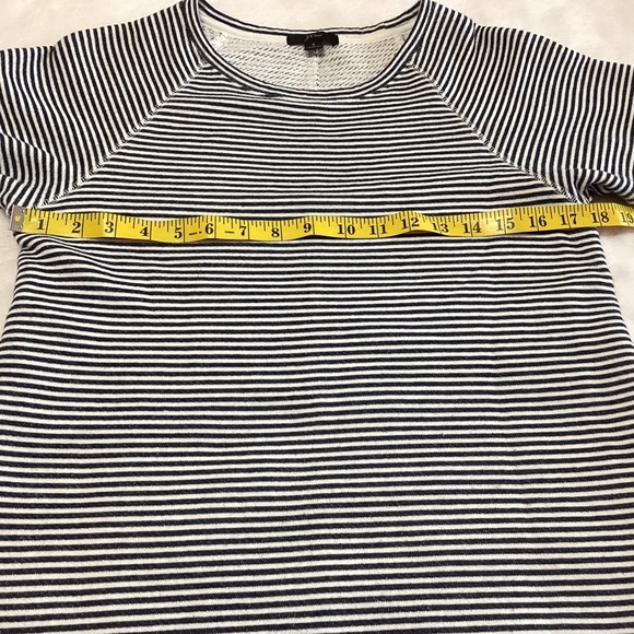 J. Crew Cozy Beach Dress S Blue White Striped Coastal Preppy - Picture 7 of 10